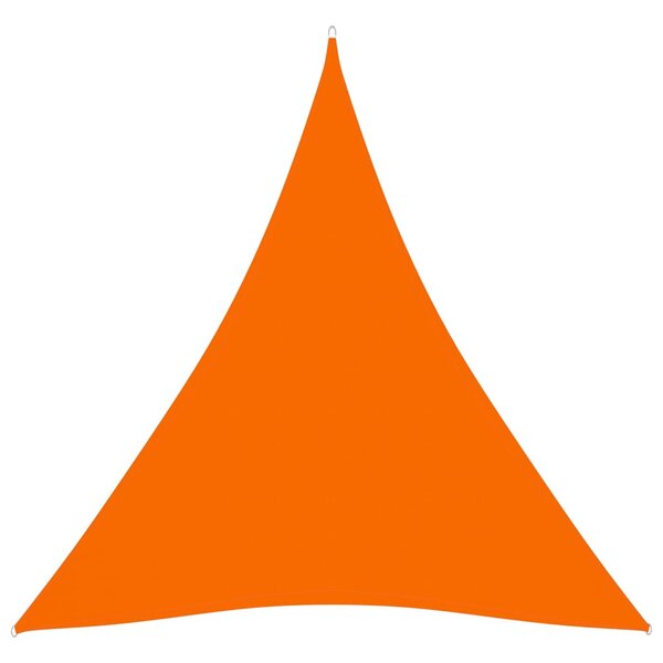vidaXL Voile de parasol Tissu Oxford triangulaire 3 6x3 6x3 6 m Orange