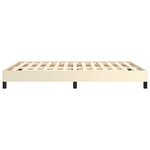 vidaXL Cadre de lit sans matelas crème 140x200 cm similicuir