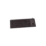 Cherry clavier trakball qwuk - optique - filaire - anglais - usb - noir