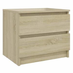 vidaXL Table de chevet chêne sonoma 50x39x43 5 cm bois d'ingénierie