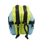Trousse scolaire zippée 4 compartiments TEKNIK - Bleu/vert