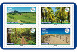 Carnet de 12 timbres - France Terre de tourisme - Randonnées pédestres - Lettre Verte