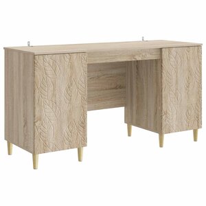 vidaXL Bureau Chêne Sonoma Bois d'ingénierie 142 5 x 50 x 75 cm