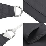 vidaXL Voile de parasol tissu oxford triangulaire 3x4x4 m anthracite