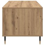 vidaXL Table basse Chêne artisanal 90 x 49 x 45 cm Bois d'ingénierie