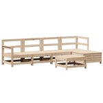 vidaXL Salon de jardin 6 Pièces bois de pin massif