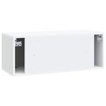 vidaXL Meuble TV mural Blanc 78 5 x 31 x 30 cm Bois d'ingénierie