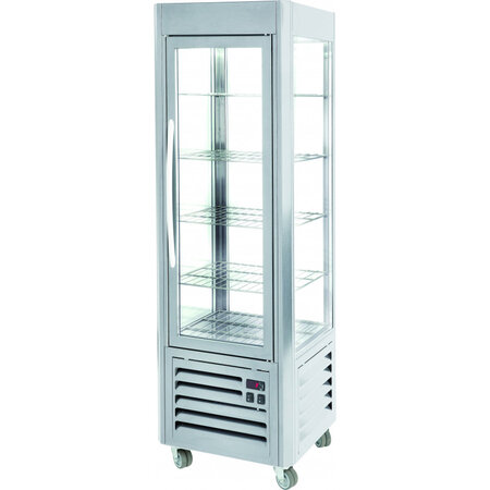 Vitrine réfrigérée 4 faces 7 niveaux - stalgast - r290 - acier inoxydable