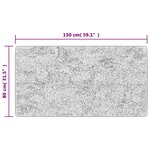 vidaXL Tapis lavable noir et doré 80x150 cm antidérapant