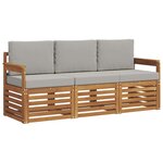 vidaXL Ensembles de canapés 3 pc Gris Naturel et Clair
