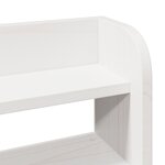 vidaXL Cadre de lit sans matelas blanc 160x200 cm bois de pin massif