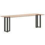 vidaXL Pieds de table console en T  2 pièces  anthracite  38 x 25 x (72-73) cm  acier