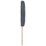 vidaXL Tête de Lit LED Géométrique Gris foncé 90 cm Velours