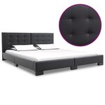 vidaXL Cadre de lit sans matelas en similicuir noir 200 x 160 cm