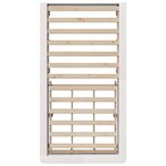 vidaXL Cadre de lit avec stockage Blanc 90 x 190 cm bois