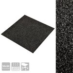 Vidaxl dalles de tapis de sol 20 pcs 5 m² noir