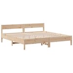 vidaXL Lit bibliothèque sans matelas 180x200 cm bois massif de pin