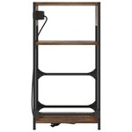 vidaXL Cabinet de chevet Chêne fumé 40 x 27 x 76 cm Bois d'ingénierie