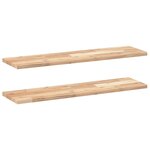 vidaXL Étagères flottantes 2 Pièces 80x20x2 cm acacia massif non traité
