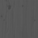 vidaXL Cadre de lit sans matelas gris bois massif 135x190 cm