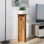 vidaXL Support de Plante 2 Pièces Bois ancien Ø40 x 100 cm