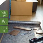 Pack and Move - Lot 15 couvertures de protection sol - 0 7 x 10 M - Travaux  déménagement  peinture - Anti-dérapant et hydrofuge