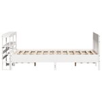vidaXL Cadre de lit sans matelas blanc 120x190 cm bois de pin massif