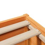 vidaXL Cadre de lit sans matelas cire marron 120x200cm bois pin massif