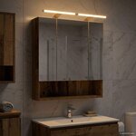vidaXL Armoire Miroir de Salle de Bain Bois ancien 60 x 14.5 x 70 cm