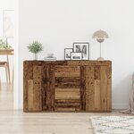 Buffet vidaXL Bois ancien Bois massif récupéré 120 x 36 x 69 cm Buffet