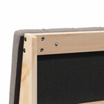 vidaXL Tête de lit capitonnée Taupe 200 cm Pin massif