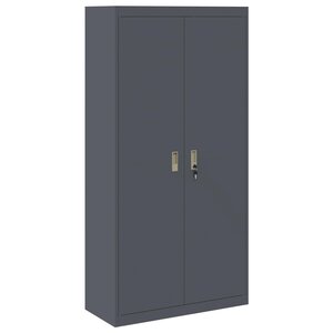 vidaXL Armoire de rangement 2 Pièces Anthracite 90 x 40 x 180 cm Acier