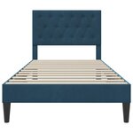 vidaXL Cadre de lit avec tête de lit Bleu 80 x 200 cm Velours