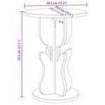 vidaXL Table d'appoint Marron cire 39.5 x 39.5 x 53.5 cm