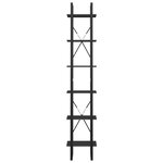 vidaXL Bibliothèque à 6 niveaux gris 40x30x210 cm bois d'ingénierie