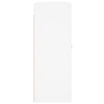 vidaXL Armoires murales 2 Pièces blanc bois d'ingénierie