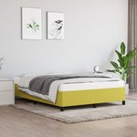 vidaXL Cadre de lit sans matelas vert 140x200 cm tissu