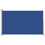 Vidaxl auvent latéral rétractable de patio 180x300 cm bleu