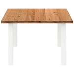 vidaXL Table à manger marron clair bois de chêne massif rectangulaire