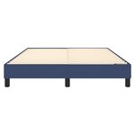 vidaXL Cadre de lit Bleu 140 x 200 cm Tissu