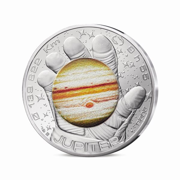 L'Odyssée Spatiale avec Thomas Pesquet Monnaie de 10€ Argent - Jupiter
