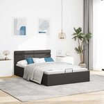 vidaXL Cadre de lit à rangement hydraulique sans matelas 140x200 cm