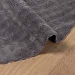 vidaXL Tapis de surface Rond HUARTE Anthracite Ø 120 CM Polyester