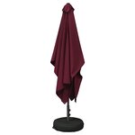 vidaXL Parasol de jardin 200 x 300 cm Polyester Rectangulaire Bordeaux