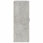 vidaXL Armoire murale suspendue Gris béton 69 5x32 5x90 cm