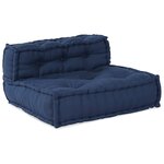 vidaXL Coussin 3 Pièces Bleu 70 x 70 x 54 cm Polyester