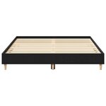vidaXL Cadre de lit Chêne noir 140 x 200 cm Bois d'ingénierie