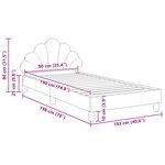 vidaXL Cadre de lit pour enfants avec tête de lit Rose 90 x 190 cm