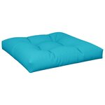 vidaXL Coussins de palette 2 Pièces turquoise tissu