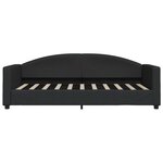 vidaXL Lit de repos sans matelas noir 90x190 cm tissu